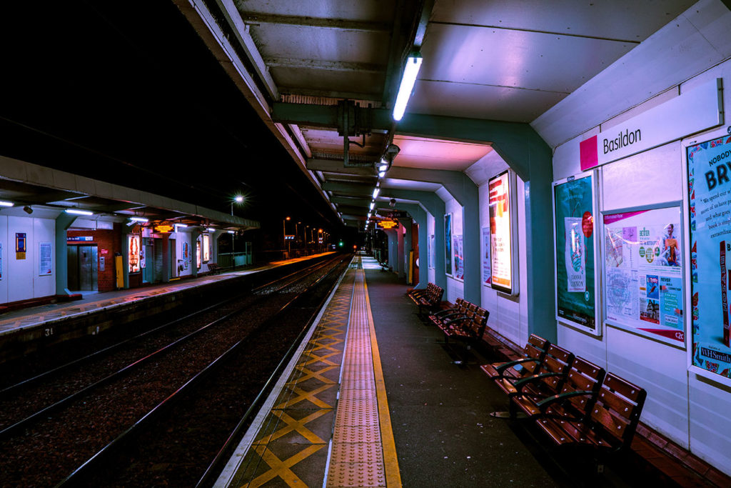 Basildon Train Station | Basildon Photos - Night Photography